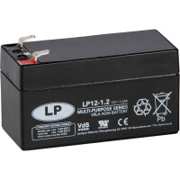 Bleiakku LP12-1,2 T1 VDS - 12V - 1,2AH