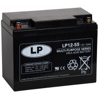 Bleiakku LP12-55 T6 - 12V - 52,6AH